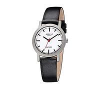 Regent F1108 Orologio della stazione per donna con vetro zaffiro in titanio con bracciale in pelle