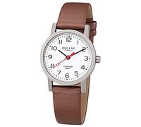 Regent Orologio Donna F-1213 Pelle Al Quarzo da Polso Titan-Uhr Braun URF1213