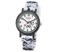 Regent Orologio Bambini Bianco Analogico F-728 Textil-Armband URF728