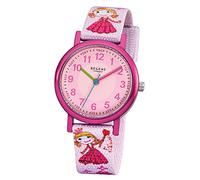 Regent Orologio Bambini Rosa Analogico F-949 Textil-Armband URF949