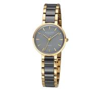 Regent Orologio da donna F-1465 Analogico Cinturino in ceramica Oro Nero