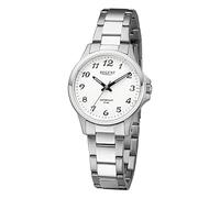 REGENT Orologio da Donna da Polso Analogico in Acciaio, Diametro 32 mm, Chiusura Pieghevole a Pressione F-1459, Argento