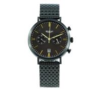 REGENT Orologio da polso analogico da uomo, cinturino in metallo, nero, UR1152503, nero-nero, verde