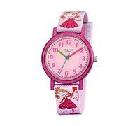 REGENT Orologio da polso per bambini, analogico, F-949, cinturino in tessuto, URF949, colore: rosa, cinghia