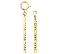 REGENT Orologio da tasca, catena per orologio da tasca con moschettone e anello a molla in diverse varianti, P-48 - Oro 5 mm, Classico