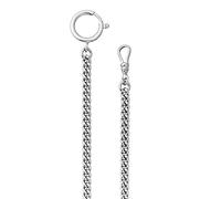 Regent Orologio da tasca, catena rotonda da 5 mm, P47, per Eichmüller Junghans Casio e altri orologi, argento, Classico