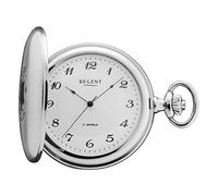 REGENT Orologio da tasca da uomo Savonnette 50 MM meccanico a carica manuale numeri arabi