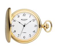 REGENT Orologio da tasca da uomo Savonnette 50 MM meccanico a carica manuale numeri arabi
