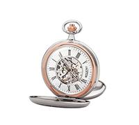REGENT Orologio da taschino da uomo Savonnette scheletro 51 MM meccanico a carica manuale numeri romani in diverse varianti
