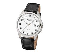 Regent Orologio da uomo con cinturino in pelle, orologio da polso da uomo con cinturino in pelle, movimento analogico al quarzo D1URF913