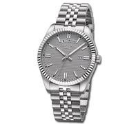 Regent Orologio da Uomo Edelstahl-Armbanduhr Analogico Cinturino IN