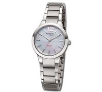 Regent Orologio da polso F-1534 - Solare in titanio, cinturino metallo, donna, grigio argentato