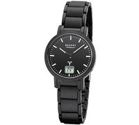 Regent Saphire IP FR-266 - Orologio da donna radiocontrollato, in vetro e acciaio INOX, colore: Nero