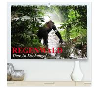 Regenwald ¿ Tiere im Dschungel (hochwertiger Premium Wandkalender 2026 DIN A2 quer), Kunstdruck in Hochglanz: Die wunderbare Artenvielfalt im Regenwald