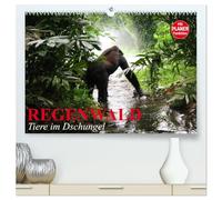Regenwald. Tiere im Dschungel (hochwertiger Premium Wandkalender 2026 DIN A2 quer), Kunstdruck in Hochglanz: Die wunderbare Artenvielfalt im Regenwald