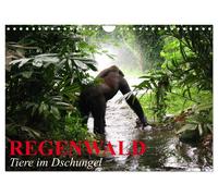 Regenwald • Tiere im Dschungel (Wandkalender 2027 DIN A4 quer), CALVENDO Monatsk