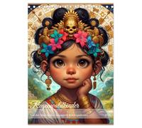Regenwaldkinder - Ein vom Leben der Mayas inspierter Kinderkalender (Tischkalender 2026 DIN A5 hoch), CALVENDO Monatskalender: In der mystischen Welt der kleinen Mayas