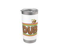 Reggae Dub Wood Bicchiere termico in acciaio inox doppia parete