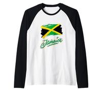 Reggae Jamaican Music Just Relax, Jamaica Graphic Designs Maglia con Maniche Raglan