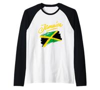 Reggae Jamaican Music Just Relax, Jamaica Graphic Designs Maglia con Maniche Raglan