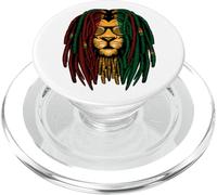 Reggae Leone Dreadlocks Gatto selvatico Rasta Africa Rastafari Look PopSockets PopGrip per MagSafe