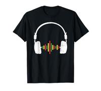 Reggae Music Cuffie Rastafari Dancehall Dub Rasta Regalo Maglietta