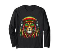 Reggae Music Lovers Lion of Sion Vibes Maglia a Manica
