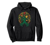 Reggae Tree Life Rasta Roots Singing Birds Music Felpa con Cappuccio