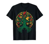 Reggae Tree Life Rasta Roots Singing Birds Music Maglietta