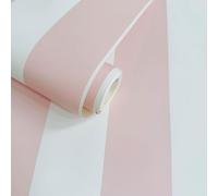 Reggenza Carta da Parati a Strisce Rosa Bianco 10m Rotolo Classico Chic Camera
