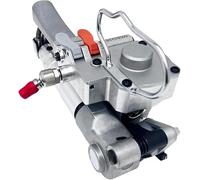 Reggettatrice Automatica Portatile Pneumatica per Nastro PP/PET 16-25mm, Forza di Serraggio 3500N Tecnologia di Giunzione a Fusione Calda, Legatrice Portatile per Industriale, Logistica(A-19)