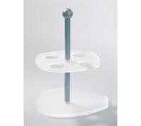Reggi coni Gelato da banco in plexiglas quadrato 38,2xh50 cm - Ø 9,4 cm colore 4 coni bianco satinato bianco