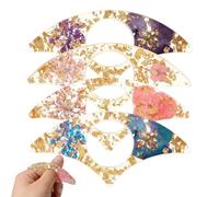 Reggi Pagine Per La Lettura, Set da 4 Segnalibri Artistici Fiori in Resina per Lettura, Segna Libri con Anello Apripagine, Per Lettori Donne Insegnanti Bibliotecarie Idea Regalo per Natale Compleanno