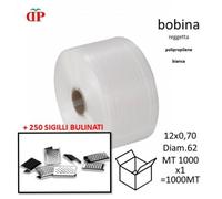 REGGIA PP HQ REGGETTA BIANCA 12 x 0,70 BOBINA DA 1000 MT + 250 SIGILLI BULINATI