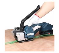 Reggiatrice automatica PP PET Macchina imballatrice for cintura Strumento di avvolgimento portatile Pressa for balle di fusione a caldo(With Two Battery)