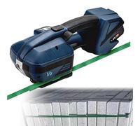 Reggiatrice elettrica con schermo LCD, pressa portatile per cinghie in PET PP, strumento automatico a batteria per scatole e pallet