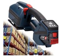 Reggiatrice elettrica con schermo LCD, reggiatrice manuale automatica per cinghie da 13-19 mm, ideale per imballaggi e nastri di pallet