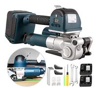 Reggiatrice elettrica, palmare completamente automatica per cinghia PP/PET di larghezza 16-19 mm, reggiatrice portatile stretta 6000N regolabile per legname, logistica, agricoltura