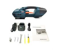 Reggiatrice elettrica portatile con 2 batterie da 13 mm a 16 Strumento di imballaggio automatico for cintura in PET PP portatile(JDC13mm)
