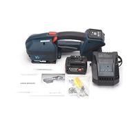 Reggiatrice elettrica portatile con 2 batterie V2 da 13 mm a 16 Strumento di imballaggio automatico for cintura in PET PP portatile(One battery)