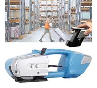 Reggiatrice elettrica portatile, strumento di fasciatura per larghezze di 13-16mm e spessore di 0.4-1.2mm, strumento di imballaggio del pallet di plastica portatile