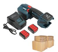 Reggiatrice elettrica, reggiatrice automatica a batteria 2x4000mAh, tendireggia for imballaggio da 13 mm-16 mm, pressa for balle for cintura in PET PP, strumenti di fasciatura