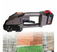 Reggiatrice elettrica - Reggiatrice automatica per cinghie PP/PET da 12-19 mm con batteria da 5000 mAh, pressa portatile portatile con schermo LCD