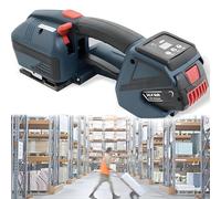 Reggiatrice Elettrica, Reggiatrice Elettrica a Batteria, Con Batteria Da 4000 Mah, Reggiatrice Automatica, Per Pallet in PP E PET, Reggiatrice Portatile Con Tensionamento Della Reggia,2battery