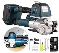 Reggiatrice elettrica, saldatura portatile completamente automatica per cinghia PP/PET di larghezza 16-19 mm, reggiatura regolabile portatile 6000N per legname, logistica, agricoltura