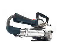 Reggiatrice Elettrica Stringiera in acciaio plastica pneumatica PET/PP. Con cartone legno reggiatore in pneumatico controcorrente B19 25(B19(13-19mm))