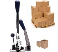 Reggiatrice manuale 3 in 1 con bloccaggio a tensione per imballaggio sicuro