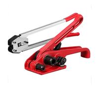 Reggiatrice Manuale For Cinghie In Acciaio Di Plastica/legatrice For In Plastica For Uso Domestico/dispositivo Serraggio For Imballaggi/pinze For Imballaggio Facilità D'Uso(RED)