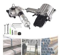 Reggiatrice pneumatica in acciaio, tenditore e sigillatrice for reggia metallicas, pressa for balle for carichi pesanti for 19 mm/25 mm/32 mm, macchina for imballaggio pneumatica portatile(19mm)