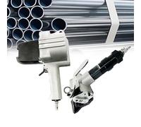Reggiatrice pneumatica in acciaio - Tenditore resistente e taglierina per reggiatura da 19 mm - Pressa di tipo spaccato durevole per soluzioni di imballaggio efficienti
